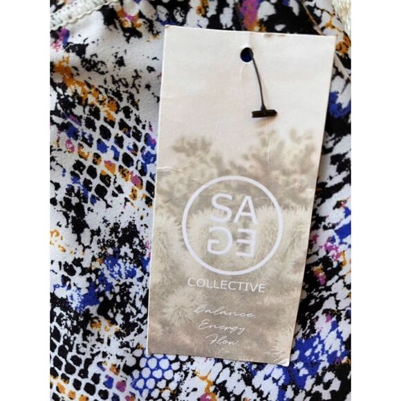 NWT Sage Collective Snakeskin Print Yoga Workout Athletic Leggings - Picture 7 of 11